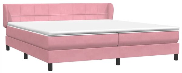 Box Spring krevet s madracima ružičasti 180x210 cm baršun - Ružičasti / 180 x 210 cm