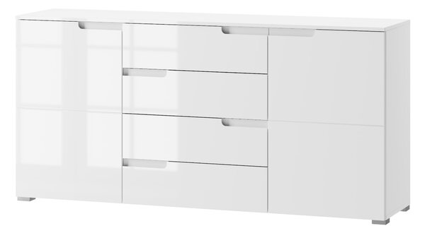 Komoda Sallosa 8 (bijela + bijeli sjaj)