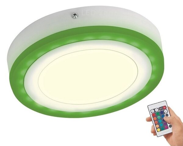 Strop sažetak LED RGBW svjetiljka 19W 20cm 3000k + daljinski upravljač