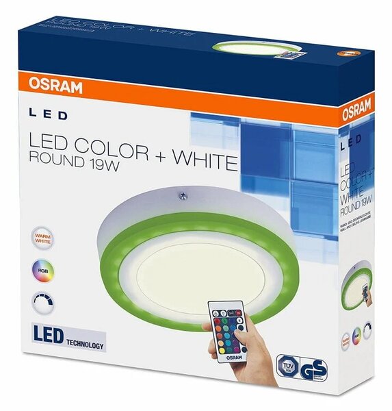 Strop sažetak LED RGBW svjetiljka 19W 20cm 3000k + daljinski upravljač