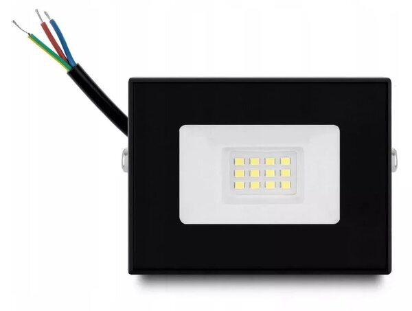 LED 10W reflektor Black Flat 6500K IP66