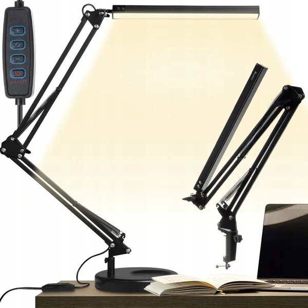 USB 80 LED stolna svjetiljka na bazi crne boje