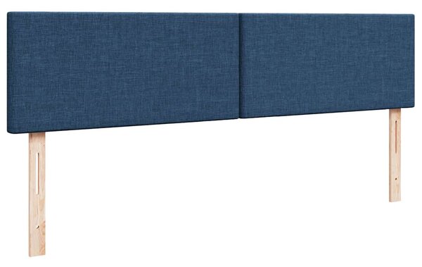 Otomanski krevet s madracem plavi 160x200cm od tkanine - Plava / 160 x 200 cm
