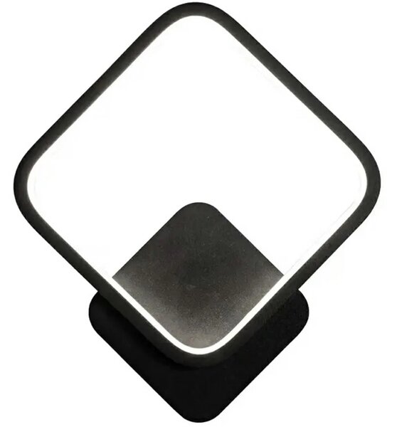 Moderna zidna opskrba LED 12W crna 23cm 4500k