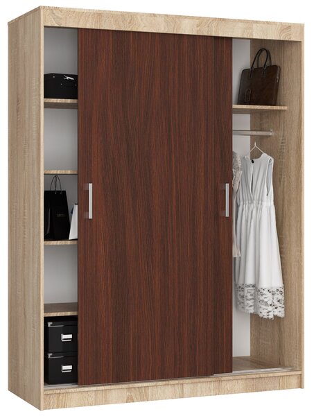 Zondo.hr Ormar za garderobu Cosimo (hrast sonoma + wenge). Akcija -13%. 1069439