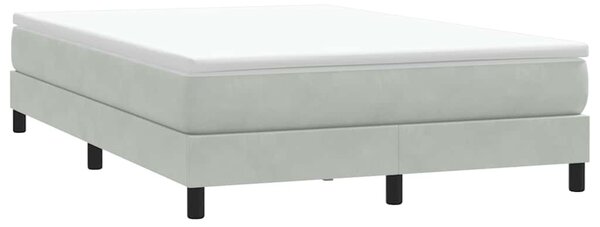 Box Spring krevet bez madraca svijetlo sivi 160x210 cm samt - Siva / 160 x 210 cm