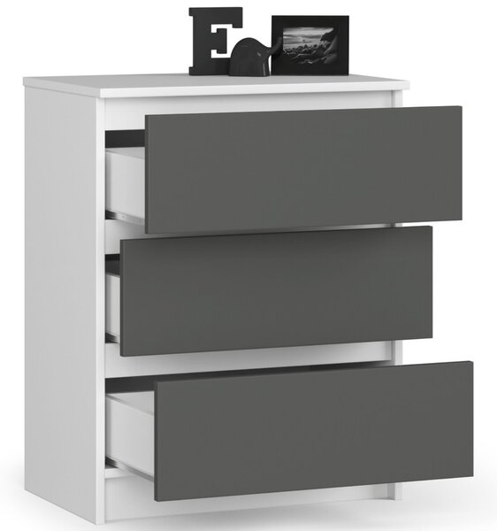 Komoda Kalista II (bijela + siva)