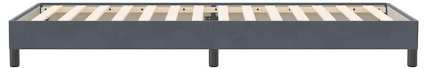 Box spring krevet bez madracem tamnosivi 80 x 220 cm baršunasti - Siva / 80 x 220 cm