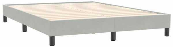 Box Spring krevet bez madraca svijetlo sivi 160x210 cm samt - Siva / 160 x 210 cm