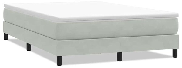 Box Spring krevet bez madraca svijetlo sivi 160x210 cm samt - Siva / 160 x 210 cm