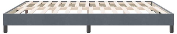 Box Spring krevet bez madraca tamno sivi 180x210 cm samt - Siva / 180 x 210 cm