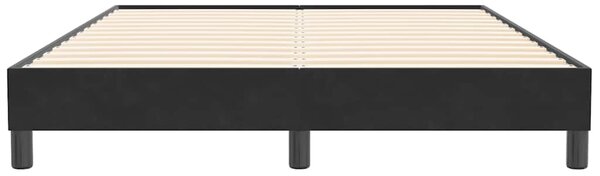 Box Spring krevet bez madraca crni 140x210 cm samt - Crna / 140 x 210 cm
