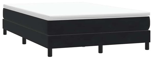 Box Spring krevet bez madraca crni 140x210 cm samt - Crna / 140 x 210 cm