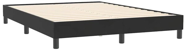 Box Spring krevet bez madraca crni 140x210 cm samt - Crna / 140 x 210 cm