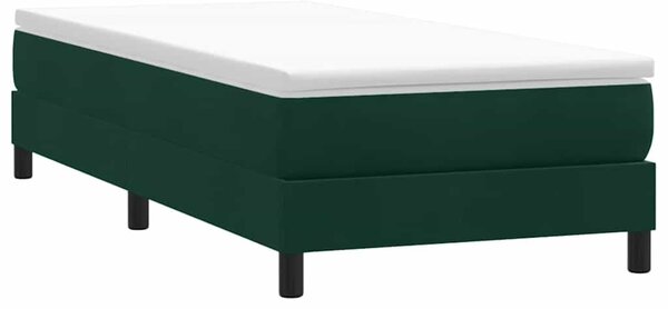 Box Spring krevet bez madracem tamnozeleni 80x220 cm baršun - Zelena / 80 x 220 cm