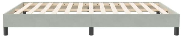 Box Spring krevet bez madraca svijetlo sivi 140x210 cm samt - Siva / 140 x 210 cm