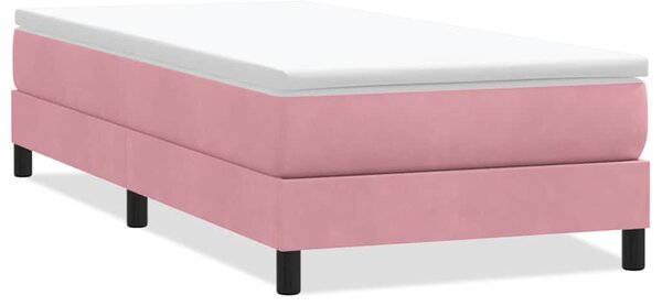 Box Spring krevet bez madraca ružičasti 100x210 cm samt - Ružičasti / 100 x 210 cm