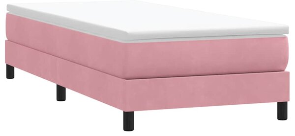 Box Spring krevet bez madraca ružičasti 100x210 cm samt - Ružičasti / 100 x 210 cm
