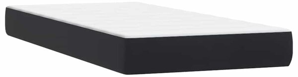 Box spring krevet s madracem crni 90x210 cm baršunasti - Crna / 90 x 210 cm
