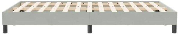 Box Spring krevet bez madraca svijetlo sivi 120x210 cm samt - Siva / 120 x 210 cm