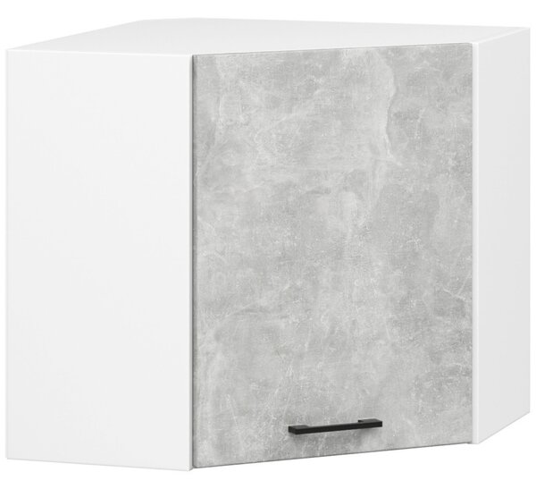 Kutna kuhinja 300 cm Ozara III (beton + bijela)