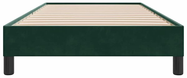 Okvir kreveta bez madraca tamnozeleni 80x220 cm baršun - Zelena / 80 x 220 cm