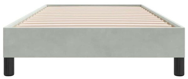Box Spring krevet bez madraca svijetlo sivi 100x210 cm samt - Siva / 100 x 210 cm