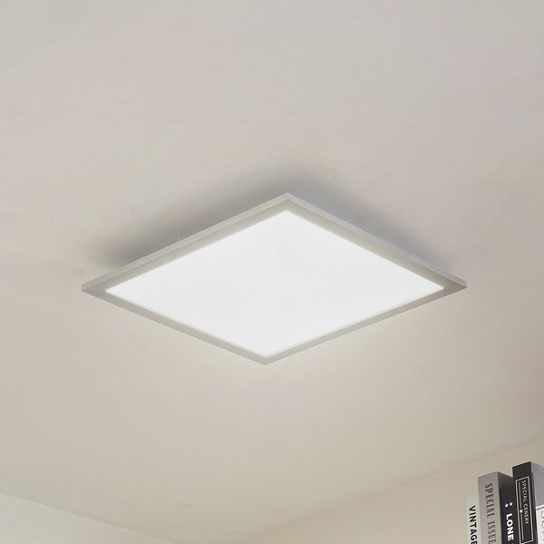 Arcchio LED panel Lyndra, 40 cm, srebrna, aluminij, prigušiva, CCT, prigušiva, Metalik, Dnevni boravak/blagovaonica, Aluminij
