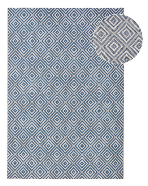 Plavi vanjski tepih NORTHRUGS Karo, 160 x 230 cm