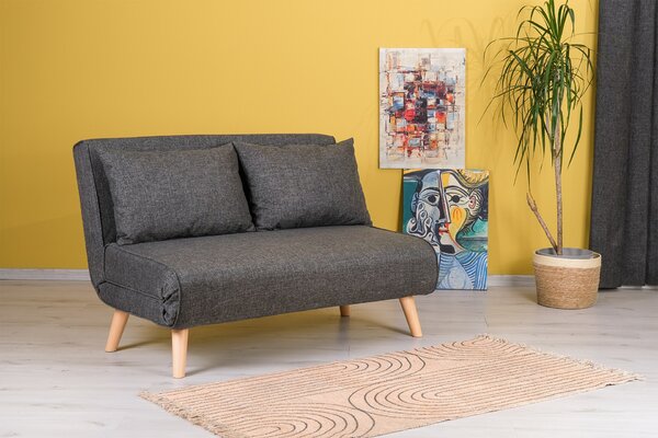 Zondo.hr Sofa futon Fillie (tamnosiva). Akcija -31%. 1073398