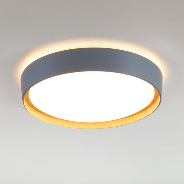 JUST LIGHT. GmbH LED stropna svjetiljka Emilia, prigušiva u tri stupnja, siva,, Sivo, Dnevni boravak/blagovaonica, Metal