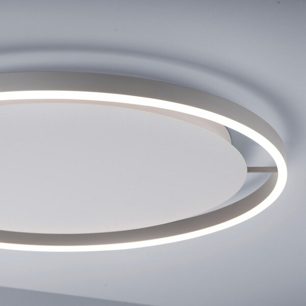 JUST LIGHT. GmbH LED stropna svjetiljka Ritus, Ø 58,5cm, aluminij, prigušiva, Metalik, Dnevni boravak/blagovaonica, Metal