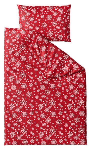Posteljina mikropliš SNOWFALL crvena Dimenzije posteljine: 70 x 90 cm | 140 x 220 cm