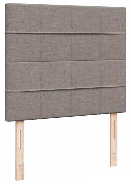 Otomanski krevet madracem i LED Taupe 120x190 cm tkanina - Tupe / 120 x 190 cm