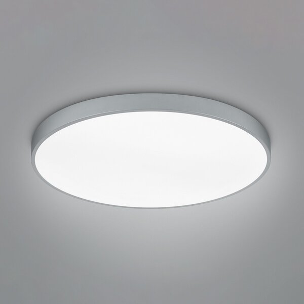Trio Lighting LED stropna svjetiljka Waco, CCT, Ø 75 cm, titan, prigušiva, Metalik, Dnevni boravak/blagovaonica, Metal
