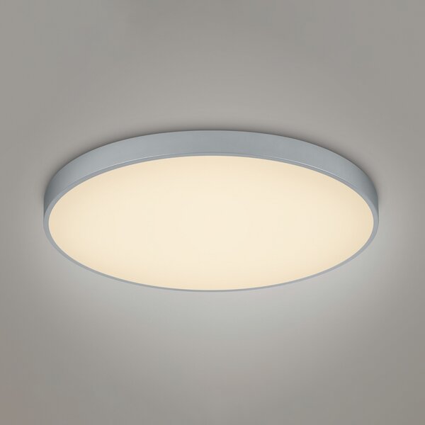 Trio Lighting LED stropna svjetiljka Waco, CCT, Ø 75 cm, titan, prigušiva, Metalik, Dnevni boravak/blagovaonica, Metal