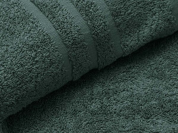 Ručnik Classic 70 x 140 cm tamnozelene boje, 100% pamuk