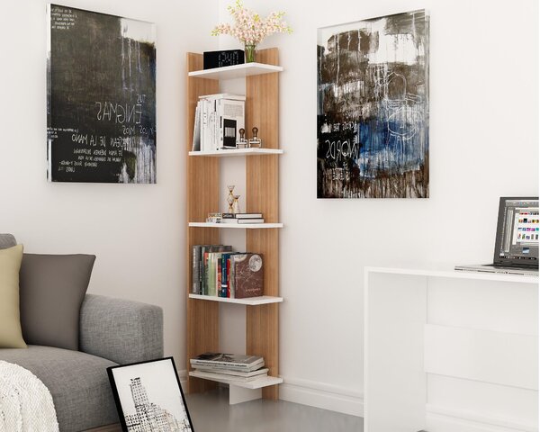 Zondo.hr Regal Alexisa (teak + bijela). Akcija -28%. 1101357