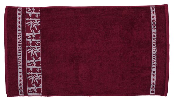 Bambus ručnik BAMBOO 70x140 cm vinska crvena, 70% bambus | 30% pamuk