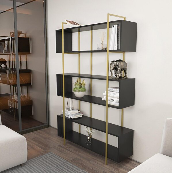 Zondo.hr Regal Brutus (antracit + zlatna). Akcija -30%. 1101439