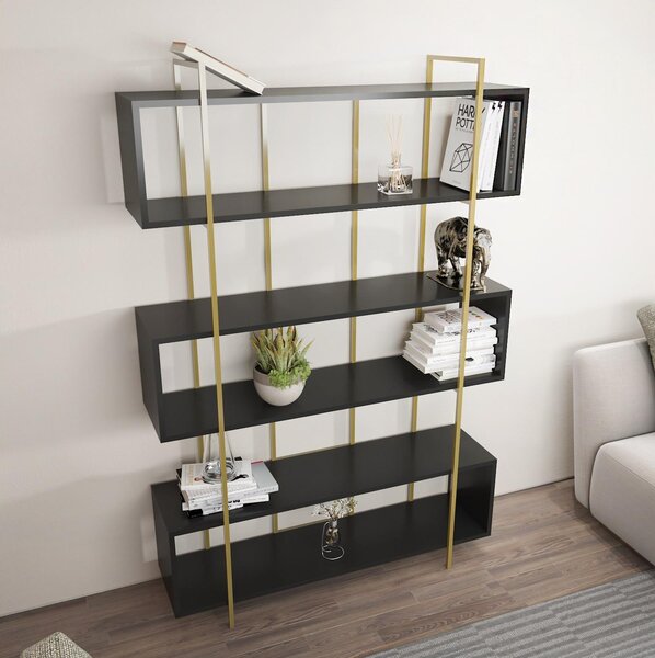 Zondo.hr Regal Brutus (antracit + zlatna). Akcija -30%. 1101439