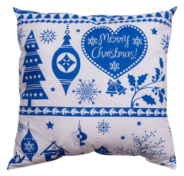 Dekorativni jastučic Božic plavi