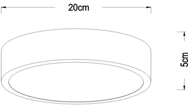 Unar LED stropna svjetiljka, mat zlatna, Ø 20 cm