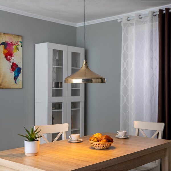 Opviq Viseća lampa Tattoo 2643, Ø36cm, antikno zlato, prigušiva, Bronca / stari mesing, Dnevni boravak/blagovaonica, Metal