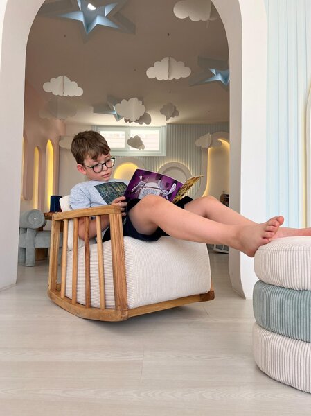 Zondo.hr Fotelja za ljuljanje Kidmen (bijela). Akcija -31%. 1101667