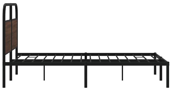 Okvir kreveta bez madraca smeđa boja hrasta 120x200 cm drveni - Smeđa / 120 x 200 cm
