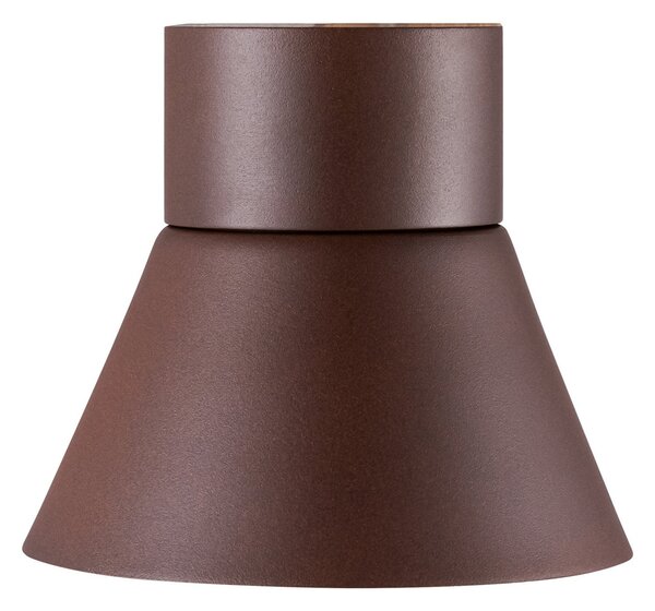 Nordlux Kyklop Cone IP54 vanjska zidna svjetiljka, boja hrđe, Smeđa / hrđa, Metal