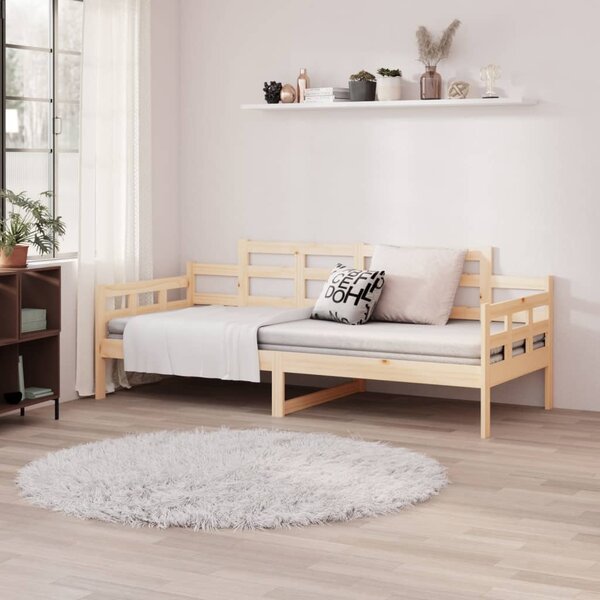 Dnevni ležaj od masivne borovine 80 x 200 cm - Smeđa / 80 x 200 cm