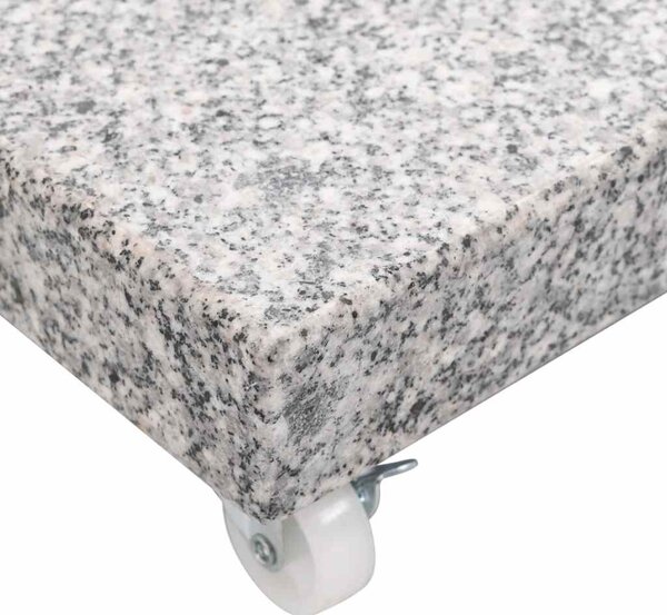 Stalak za suncobran od granita 30 kg četvrtasti sivi - Siva / N/A