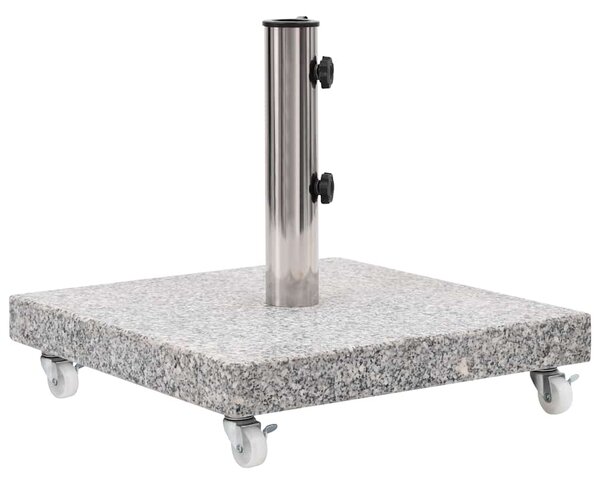 Stalak za suncobran od granita 30 kg četvrtasti sivi - Siva / N/A